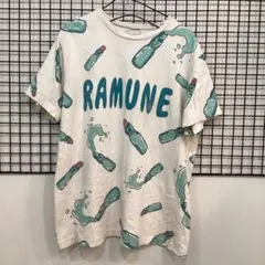 A705 punyus Tシャツ ラムネ　プリント　男女兼用　L 相当　総柄