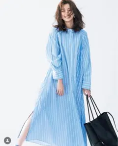 emmi atelier ワイドシャツワンピース