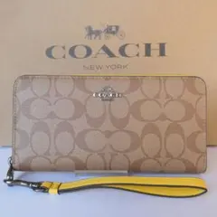 コーチCOACH長財布 財布 シグネチャー ロング ジップ c4452