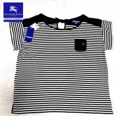 新品バーバリーブルーレーベル 半袖ストライプTシャツ Mサイズ
