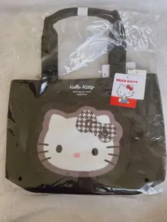 ハローキティ ミニトートバッグ 千鳥格子 サンリオ しまむらコラボ 新品タグ付き