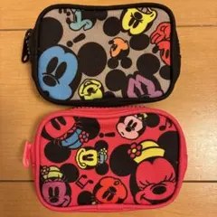 ミッキーマウス・ミニーマウス ポーチ 2個セット