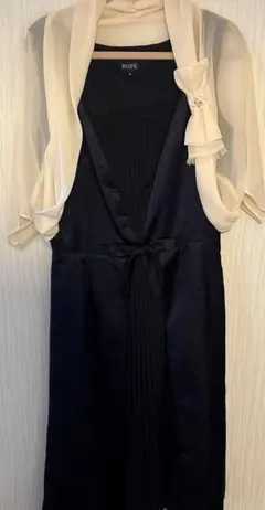 【美品 】ROPE ネイビー フォーマルワンピース 9号 結婚式