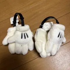 【新品】ミッキー耳当て　イヤーマフ ホワイト 2個セット