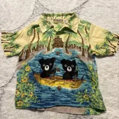 L.Doubl.B クマ柄シャツ 80