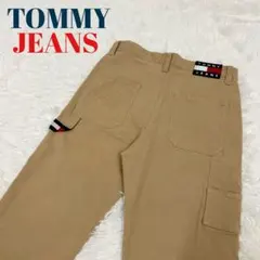TOMMY JEANS バックロゴ刺繍 チノパン 28×32 ベージュ