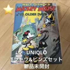 新品未開封　UNIQLO ディズニーTシャツ　ピンバッチセット　ボックス　S