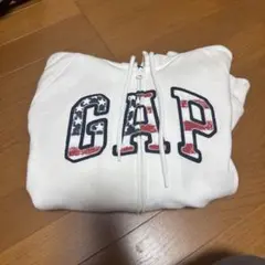 GAP アメリカ国旗刺繍 パーカー