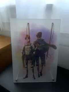 進撃の巨人　一番くじ　E賞　アクリルボード〜心臓を捧げよ〜