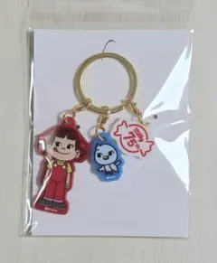【限定・未開封】ミルキー75周年 ペコちゃん&ことりちゃん アクリルキーホルダーのサムネイル