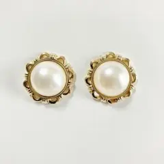 パール調イヤリング ゴールドカラー＊卒業式＊入学式＊セレモニー ＊フォーマル