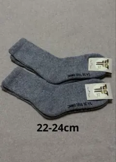 値下げ！ウールソックス ウール100％ 22-24cm 2足 モンゴル産 厚手