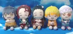 419☆鬼滅の刃☆ぽふっとぬいぐるみ☆5点セット