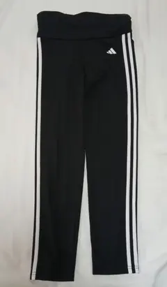【美品】adidas 3本ライン ブラック レギンス 160cm
