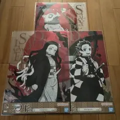 鬼滅の刃　一番くじ　3枚セット　クリアポスター