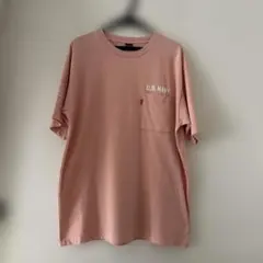 【美品】AVIREX Tシャツ XL サーモンピンクのサムネイル
