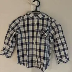 klädkåp チェック柄 長袖シャツ 110