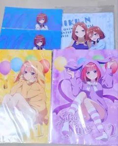 五等分の花嫁 ローソン クリアファイル まとめ売り 三玖 四葉 五月 二