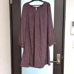 花柄 長袖 ブラウス ワンピースのサムネイル