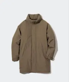 UNIQLO 防風パデッドコート ブラウン