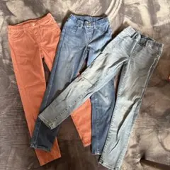 ユニクロ キッズボトムス3点セット　130