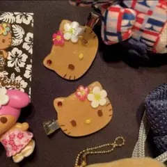 新品未使用♡ハローキティ♡日焼け♡ヘアクリップ 2個セット