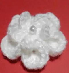 ホワイトフラワーコサージュ