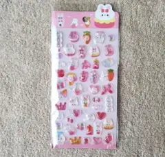 【新品・未使用・未開封】キュートぷくりんシール うさぎ