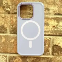 iPhone15Pro用 薄紫 Magsafe対応 ケース マグネット パープル