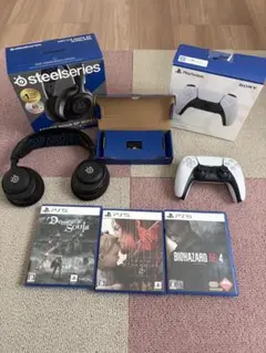 SteelSeries Nova 5 純正PS5コントローラー+ゲーム3本セット