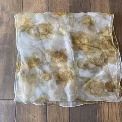 花柄シフォン スカーフ