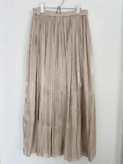 【高級感】ロングスカート　リバーシブル　ツヤツヤスカート