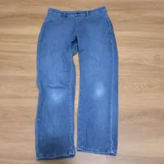 ストレートデニムパンツ 青 69-76cm