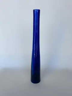 スペイン製 ブルー ガラス フラワーベース 花瓶 一輪挿し - メルカリ