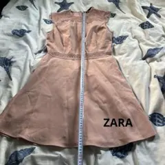 ZARAノースリーブピンクベージュ