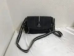 美品本物アニエスべーagnes b.ナイロンショルダーバッグビジネスバック黒