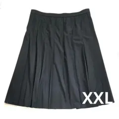 ユニクロ　ワイドプリーツミディスカート 黒 XXLのサムネイル