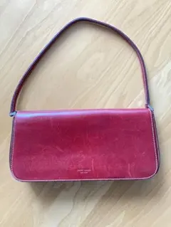 kate spade 赤 レザー ハンドバッグ