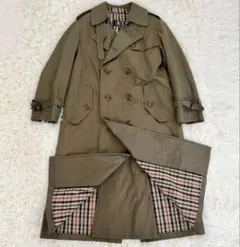 DAKS ENGLAND ダックス トレンチコート玉虫ロング ダブルブレスト