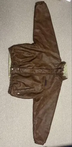 NAUTICA/ノーティカ フェイクレザー×ナイロン リバーシブルブルゾン