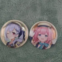 Vtuberキャラクター缶バッジ2個セット