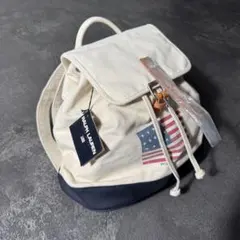 新品未使用POLORalphLaurenラルフローレン巾着バックリュックUSAのサムネイル