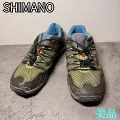 美品 シマノ SH-MT44G 26.5cm SPD ピンディングシューズ 黄緑のサムネイル