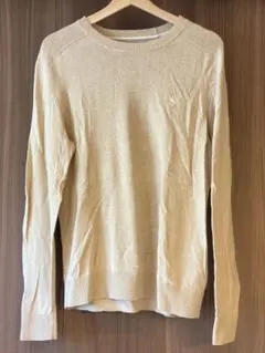 美品　アバクロ　メンズ　ニット　ベージュ　M