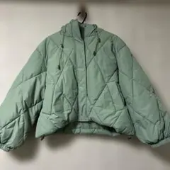 ミントグリーン キルティングダウンジャケット
