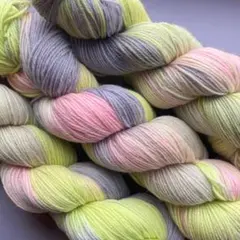 ウール かせ 紫