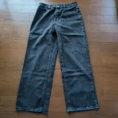 【 SHEIN Dazy 】ワイドレッグデニムパンツ XXL ダークグレー 新品