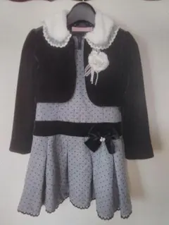 Lili Lundi　ワンピース＋ボレロジャケット＋コサージュ３点セット