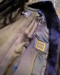 SAGA MINK サガ　ブラックミンク　コートfurcoat皮草