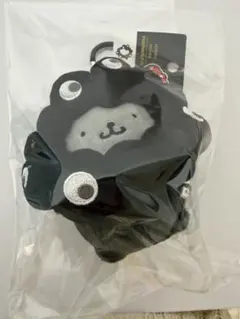 サンリオ ポムポムプリン ミャクミャク なりきりぬいぐるみ カラビナ　黒ブラック